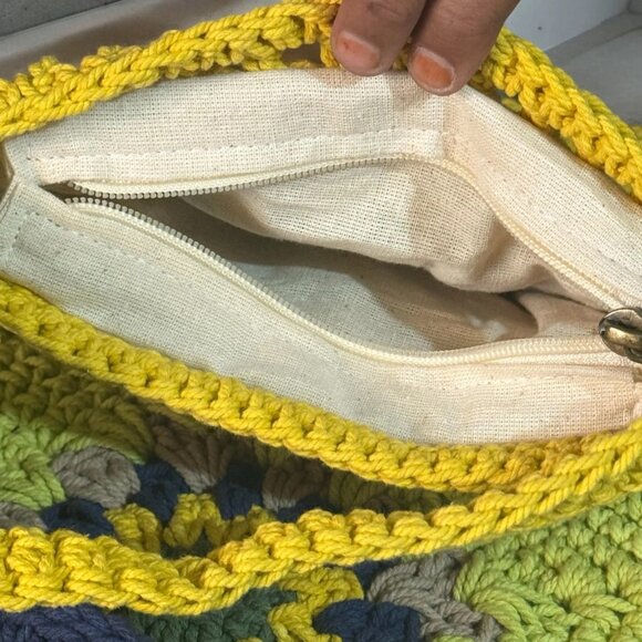 Cotton Handknitted Crochet Sling bag - Picture 6 of 6